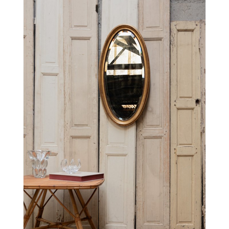 Georges, le miroir ovale doré n°1007