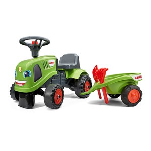 Porteur enfant tracteur claas avec remorque 1 à 3 ans - falk