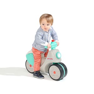 Porteur enfant scooter strada crème et vert 1 à 3 ans - falk