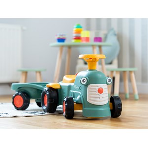 Porteur tracteur maurice vert avec remorque 1 à 3 ans - falk
