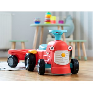 Porteur tracteur maurice rouge avec remorque 1 à 3 ans - falk