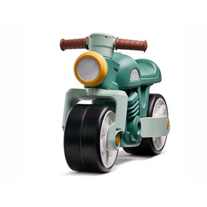 Draisienne vintage moto verte avec larges roues silencieuses 1 à 3 ans - falk