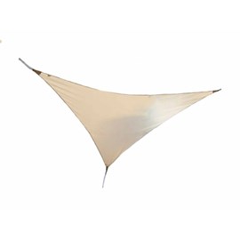 Voile d'ombrage triangulaire serenity 3,60 x 3,60 x 3,60 m - sable - jardiline
