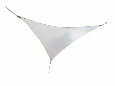 Voile d'ombrage triangulaire serenity 3,60 x 3,60 x 3,60 m - blanc - jardiline