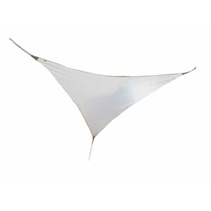 Voile d'ombrage triangulaire serenity 3,60 x 3,60 x 3,60 m - blanc - jardiline