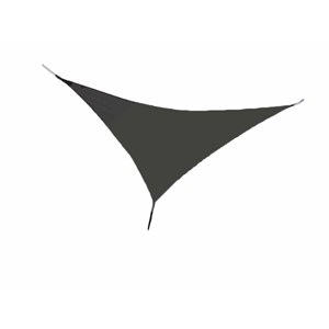 Voile d'ombrage triangulaire serenity 3,60 x 3,60 x 3,60 m - noir - jardiline