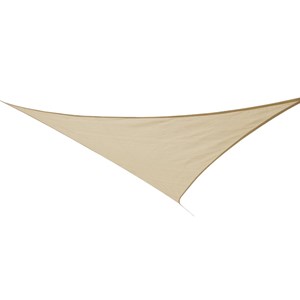 Voile d'ombrage triangulaire 3,60 x 3,60 x 3,60 m - austral - sable - jardiline