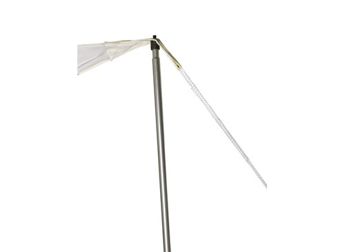 Mât acier pour voile d'ombrage ø 20 mm - 2,70 m - jardiline