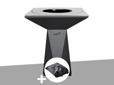 Brasero g1 basic graphite + housse de protection - artiss