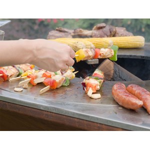 Brasero g2 corten plaque acier carbone - artiss