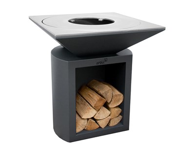 Brasero g2 graphite plaque de cuisson acier inoxydable alimentaire - artiss