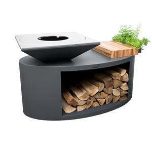 Brasero g3 graphite plaque acier carbone - artiss