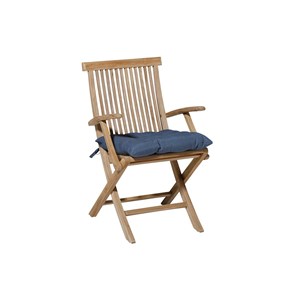 Galette de chaise de jardin toscane panama safier blue 46 x 46 cm