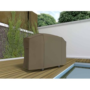 Housse de protection barbecue grand modèle covertop - taupe - 170 x 70 x 115 cm