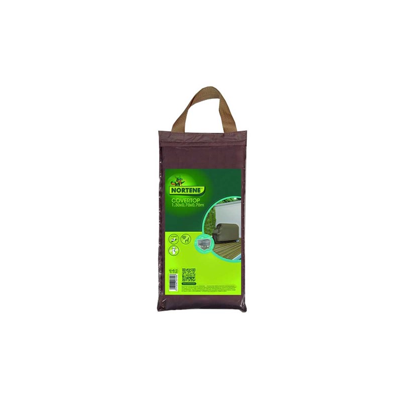 Housse de protection pour barbecue covertop - taupe - 70 x 130 x 70 cm