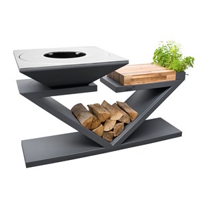 Brasero g5 graphite plaque de cuisson acier inoxydable alimentaire - artiss