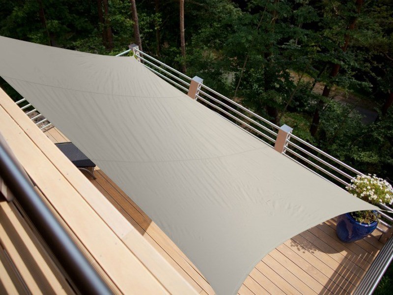 Voile d'ombrage rectangulaire serenity - 4,20 x 3,00 m - taupe - jardiline