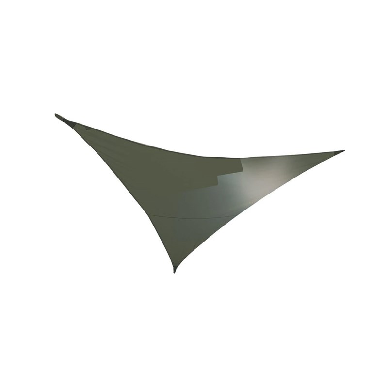 Jardiline - Voile d'ombrage triangulaire serenity - 3,60 x 3,60 x 3,60 m - kaki - jardiline