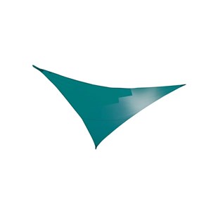 Voile d'ombrage triangulaire serenity - 5 x 5 x 5 m - bleu canard - jardiline