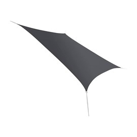 Voile d'ombrage rectangulaire serenity - 3,00 x 2,00 m - ardoise - jardiline