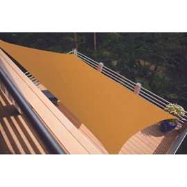 Voile d'ombrage rectangulaire serenity - 4,20 x 3,00 m - mangue - jardiline