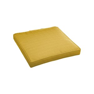 Galette de chaise de jardin moutarde - 40 x 40 cm - hespéride