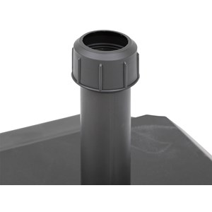 Pied de parasol opaneo noir 39 kg avec roulettes - hespéride