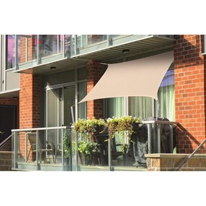 Voile d'ombrage rectangulaire first 2,00 x 1,40 m - sable