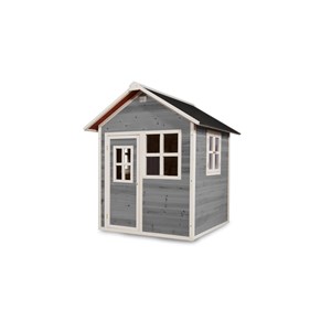 Maisonnette en bois pour enfants loft 100 gris - exit toys