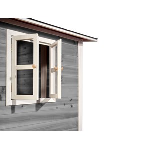Maisonnette en bois pour enfants loft 100 gris - exit toys
