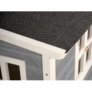 Maisonnette en bois pour enfants loft 100 gris - exit toys