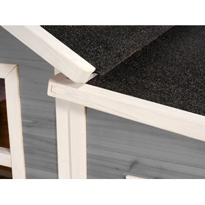 Maisonnette en bois pour enfants loft 150 gris - exit toys