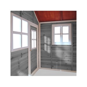 Maisonnette en bois pour enfants loft 150 gris - exit toys