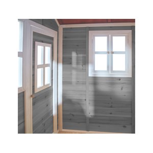 Maisonnette en bois pour enfants loft 300 gris - exit toys