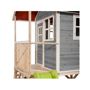 Maisonnette en bois pour enfants loft 500 gris - exit toys