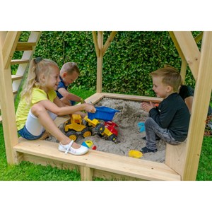 Maisonnette en bois pour enfants loft 500 gris - exit toys