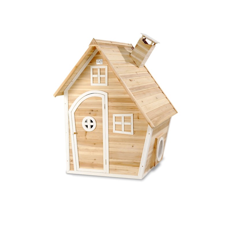 Maisonnette en bois pour enfants fantasia 100 naturel - exit toys