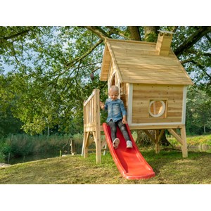 Maisonnette en bois pour enfants fantasia 300 naturel - exit toys