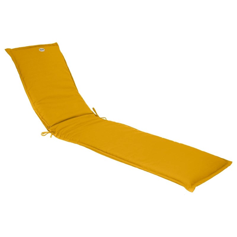 Coussin de transat korai jaune moutarde 190 cm - hespéride