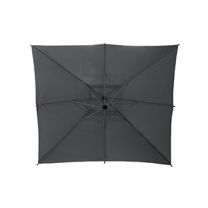 Parasol déporté carré manoa ardoise - 2,5 x 2,5 m - hespéride