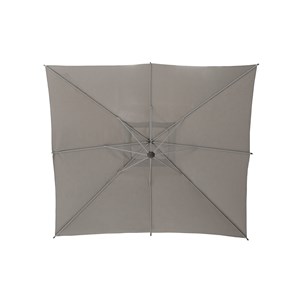 Parasol déporté carré manoa taupe - 2,5 x 2,5 m - hespéride