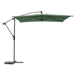 Parasol déporté carré manoa olive - 2,5 x 2,5 m - hespéride