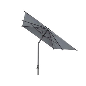 Parasol droit rectangulaire loompa ardoise - 3 x 2 m - hespéride
