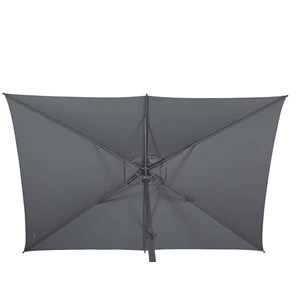 Parasol droit rectangulaire loompa ardoise - 3 x 2 m - hespéride