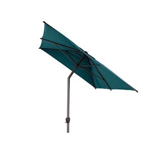 Parasol droit rectangulaire loompa bleu canard - 3 x 2 m - hespéride