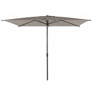 Parasol droit rectangulaire loompa taupe - 3 x 2 m - hespéride