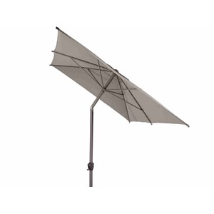 Parasol droit rectangulaire loompa taupe - 3 x 2 m - hespéride