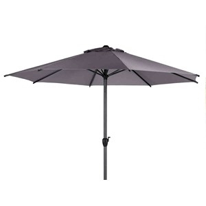 Parasol droit rond loompa ardoise - 3 m - hespéride