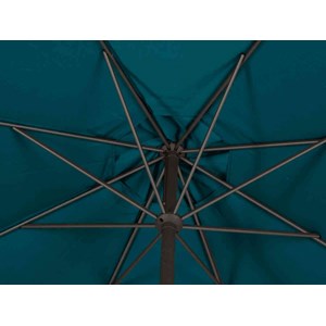 Parasol droit rond loompa bleu canard - 3 m - hespéride