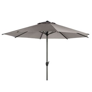 Parasol droit rond loompa taupe - 3 m - hespéride